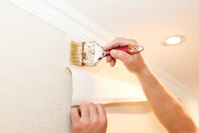 Pose de papier peint à Pommérieux — revêtements muraux et toiles de verre